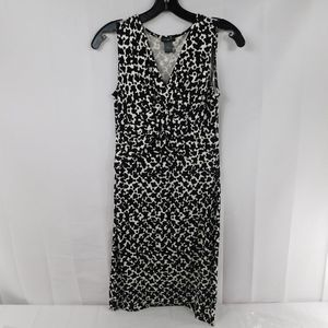 Ann Taylor Composition Print Sleeveless Dress